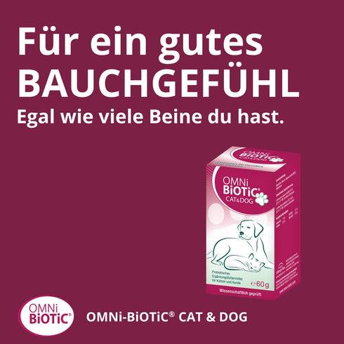 Für ein gutes Bauchgefühl. Egal, wie viele Beine du hast